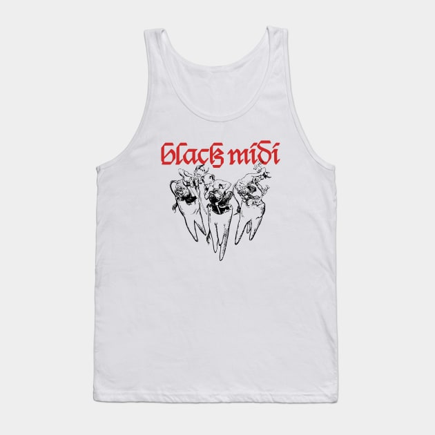 Black Midi demons Tank Top by fancyjan